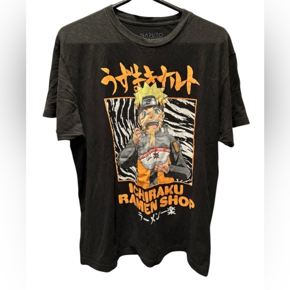 Other - Naruto ramen shop Black Graphic T-Shirt LARGE